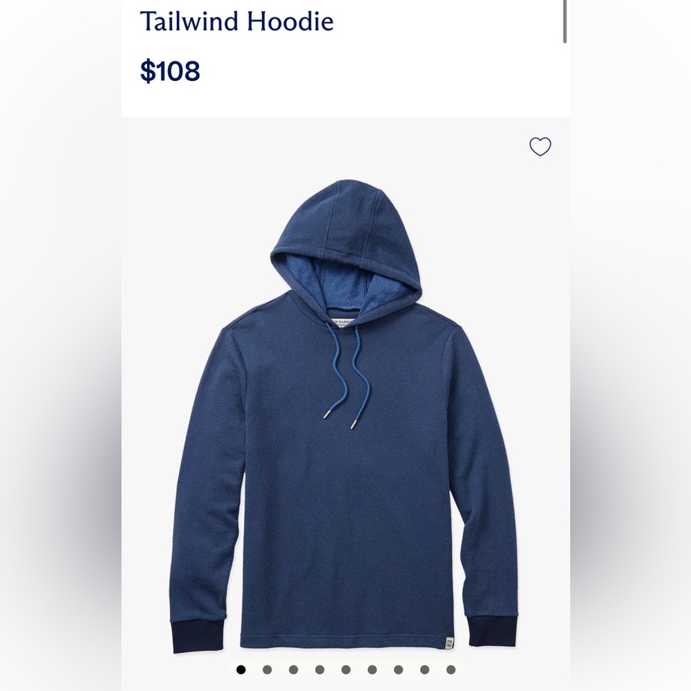 NWT Fair Harbor Tailwind Hoodie